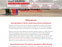 Tablet Screenshot of movesolutions.com